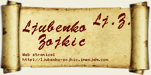 Ljubenko Zojkić vizit kartica